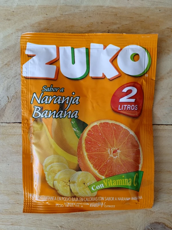 Refresco ZUKO naranja, banana's foto | Bodegas R.G |  BizneCubano