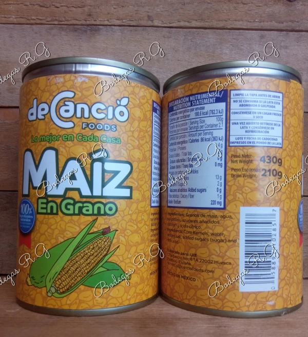 Maíz en grano's foto | Bodegas R.G |  BizneCubano